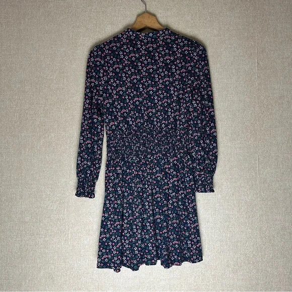 Boden Navy Floral Strawberry Tea Mini Dress Size 2P - Picture 2 of 7
